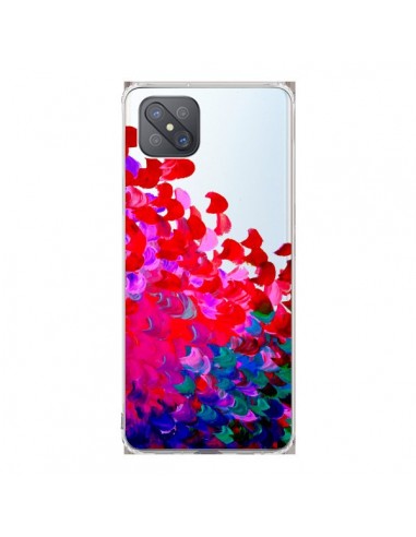 Coque Oppo Reno4 Z 5G Creation in Color Pink Rose Transparente - Ebi Emporium