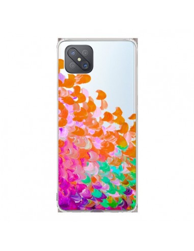 Coque Oppo Reno4 Z 5G Creation in Color Orange Transparente - Ebi Emporium