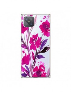 Coque Oppo Reno4 Z 5G Roses Fleur Flower Transparente -...