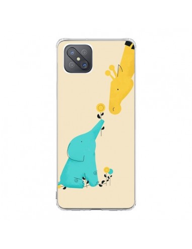 Coque Oppo Reno4 Z 5G Elephant Bebe Girafe - Jay Fleck