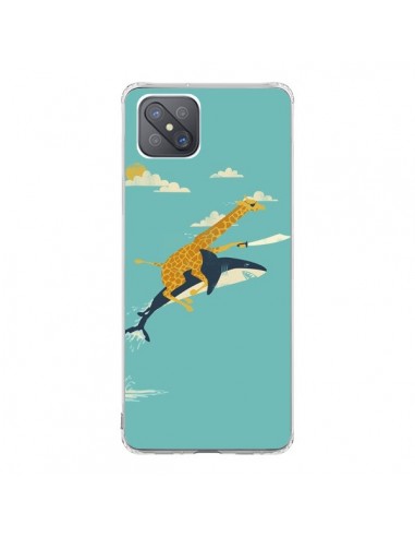 Coque Oppo Reno4 Z 5G Girafe Epee Requin Volant - Jay Fleck