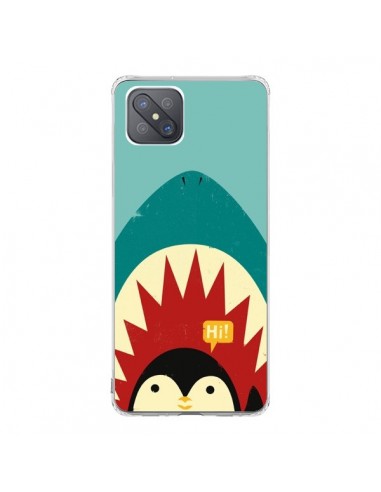 Coque Oppo Reno4 Z 5G Pingouin Requin - Jay Fleck