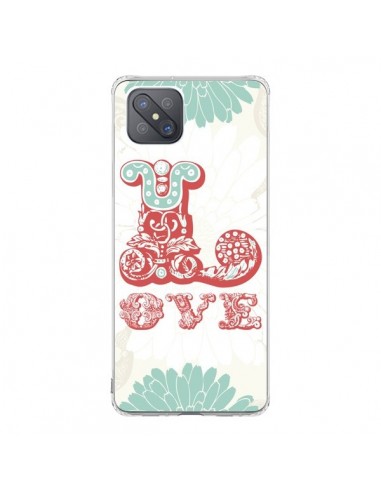 Coque Oppo Reno4 Z 5G Love Fleurs Flourish - Javier Martinez