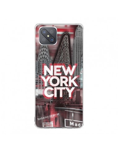Coque Oppo Reno4 Z 5G New York City Rouge - Javier Martinez