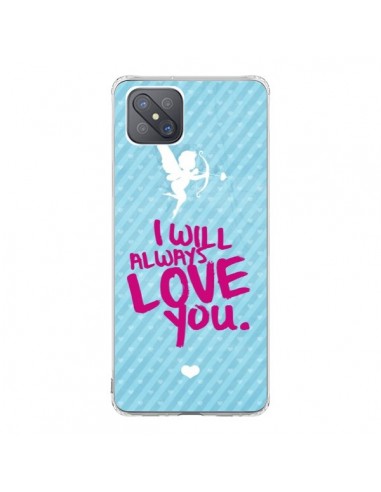 Coque Oppo Reno4 Z 5G I will always love you Cupidon - Javier Martinez