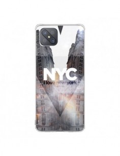 Coque Oppo Reno4 Z 5G I Love New York City Orange -...