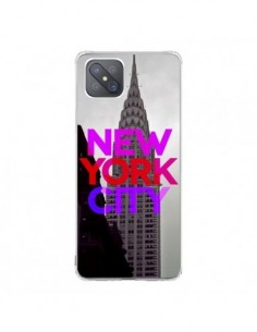 Coque Oppo Reno4 Z 5G New York City Rose Rouge - Javier...