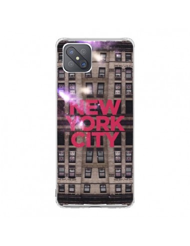 Coque Oppo Reno4 Z 5G New York City Buildings Rouge - Javier Martinez