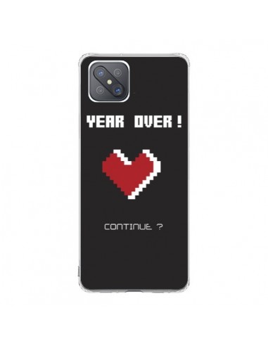 Coque Oppo Reno4 Z 5G Year Over Love Coeur Amour - Julien Martinez