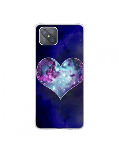 Coque Oppo Reno4 Z 5G Nebula Heart Coeur Galaxie - Jonathan Perez