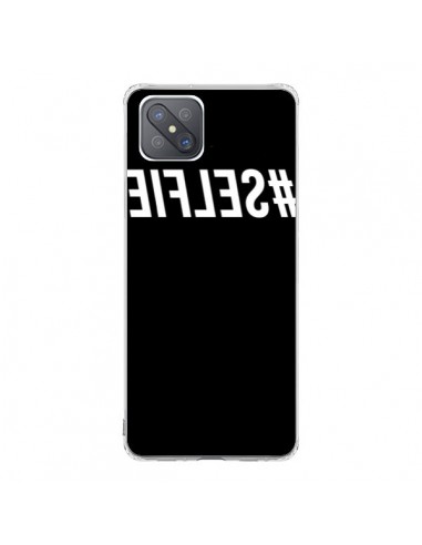 Coque Oppo Reno4 Z 5G Hashtag Selfie Blanc Inversé - Jonathan Perez