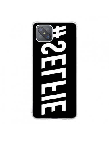 Coque Oppo Reno4 Z 5G Hashtag Selfie Blanc Inversé Horizontal - Jonathan Perez