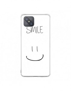 Coque Oppo Reno4 Z 5G Smile Souriez en Blanc - Jonathan...