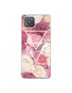 Coque Oppo Reno4 Z 5G Roses Triangles Fleurs - Jonathan...