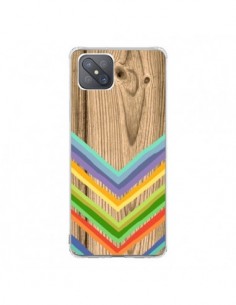 Coque Oppo Reno4 Z 5G Tribal Azteque Bois Wood - Jonathan...