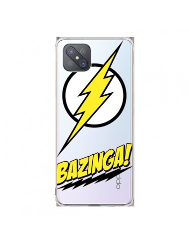 Coque Oppo Reno4 Z 5G Bazinga Sheldon The Big Bang Thoery Transparente - Jonathan Perez