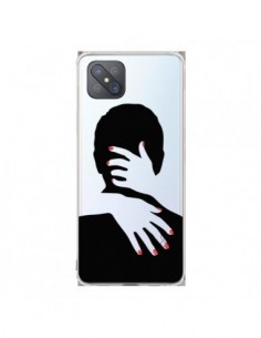 Coque Oppo Reno4 Z 5G Calin Hug Mignon Amour Love Cute...
