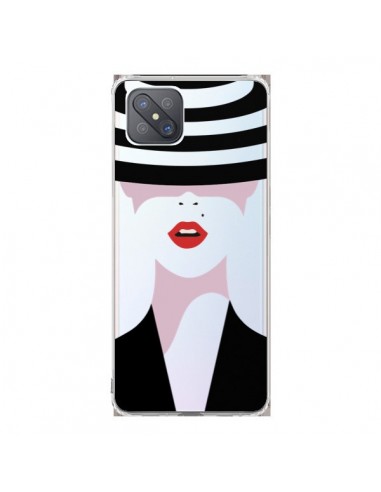 Coque Oppo Reno4 Z 5G Femme Chapeau Hat Lady Transparente - Dricia Do