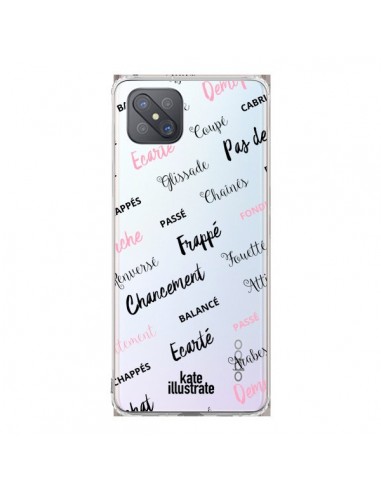 Coque Oppo Reno4 Z 5G Ballerina Ballerine Mots Transparente - kateillustrate