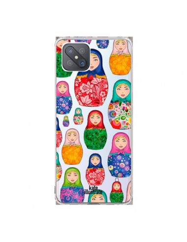 Coque Oppo Reno4 Z 5G Matryoshka Dolls Poupées Russes Transparente - kateillustrate