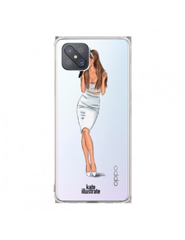 Coque Oppo Reno4 Z 5G Ice Queen Ariana Grande Chanteuse Singer Transparente - kateillustrate