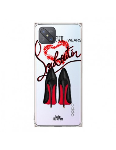 Coque Oppo Reno4 Z 5G The Devil Wears Shoes Demon Chaussures Transparente - kateillustrate