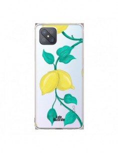 Coque Oppo Reno4 Z 5G Lemons Citrons Transparente -...