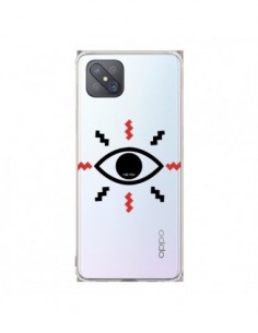 Coque Oppo Reno4 Z 5G Eye I See You Oeil Transparente -...