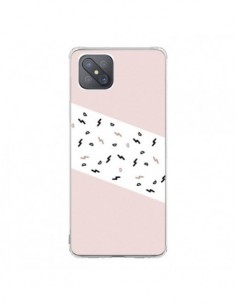 Coque Oppo Reno4 Z 5G Festive Pattern Rose - Koura-Rosy Kane