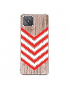 Coque Oppo Reno4 Z 5G Tribal Aztèque Bois Wood Flèche...