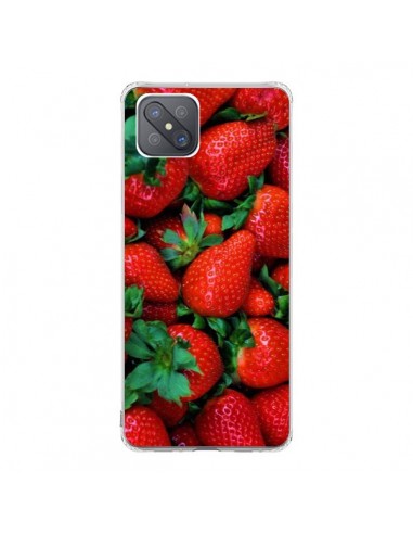 Coque Oppo Reno4 Z 5G Fraise Strawberry Fruit - Laetitia