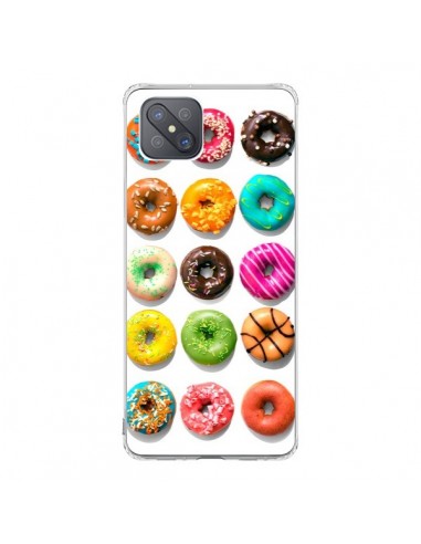 Coque Oppo Reno4 Z 5G Donuts Multicolore Chocolat Vanille - Laetitia