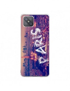 Coque Oppo Reno4 Z 5G Paris Tour Eiffel Tower Nuit -...