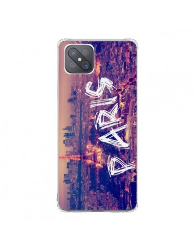 Coque Oppo Reno4 Z 5G Paris Tour Eiffel Tower Nuit - Laetitia