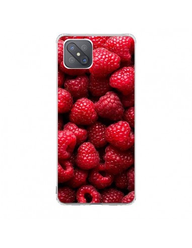 Coque Oppo Reno4 Z 5G Framboise Raspberry Fruit - Laetitia