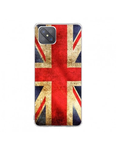 Coque Oppo Reno4 Z 5G Drapeau Angleterre Anglais UK - Laetitia