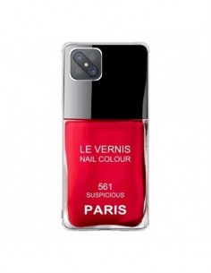 Coque Oppo Reno4 Z 5G Vernis Paris Suspicious Rouge -...