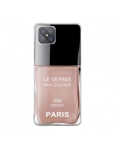 Coque Oppo Reno4 Z 5G Vernis Paris Frenzy Beige - Laetitia