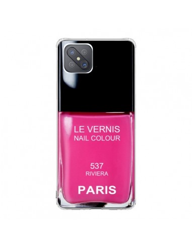 Coque Oppo Reno4 Z 5G Vernis Paris Riviera Rose - Laetitia