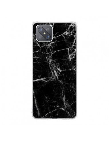 Coque Oppo Reno4 Z 5G Marbre Marble Noir Black - Laetitia