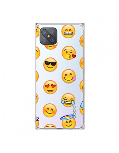 Coque Oppo Reno4 Z 5G Smiley Emoticone Emoji Transparente - Laetitia