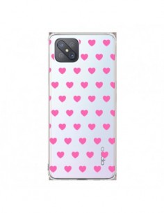 Coque Oppo Reno4 Z 5G Coeur Heart Love Amour Rose...