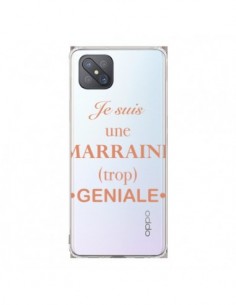 Coque Oppo Reno4 Z 5G Je suis une marraine trop géniale...