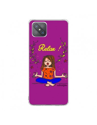 Coque Oppo Reno4 Z 5G Fille Relax Zen Yoga - Leellouebrigitte