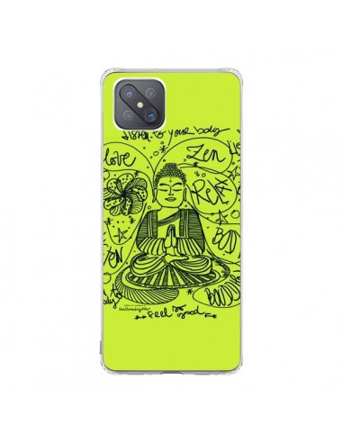 Coque Oppo Reno4 Z 5G Buddha Listen to your body Love Zen Relax - Leellouebrigitte