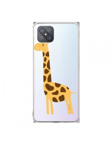Coque Oppo Reno4 Z 5G Girafe Giraffe Animal Savane Transparente - Petit Griffin