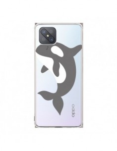 Coque Oppo Reno4 Z 5G Orque Orca Ocean Transparente -...