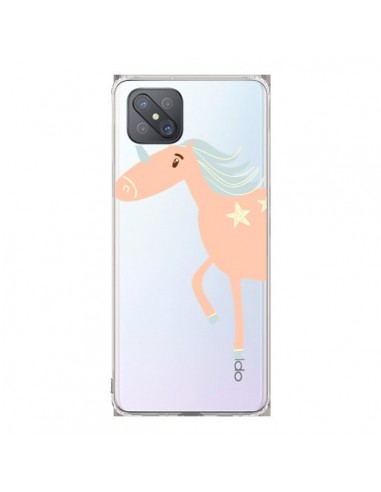 Coque Oppo Reno4 Z 5G Licorne Unicorn Rose Transparente - Petit Griffin