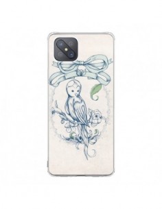 Coque Oppo Reno4 Z 5G Bird Oiseau Mignon Vintage - Lassana