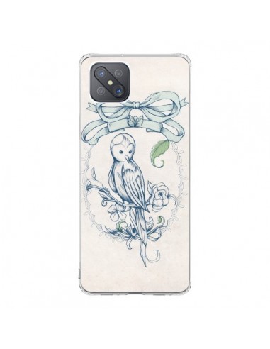 Coque Oppo Reno4 Z 5G Bird Oiseau Mignon Vintage - Lassana